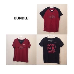 bundle: 3 Arkansas Nike Tees LIKE NEW